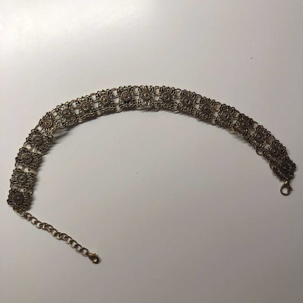 Golden Bizou Choker Necklace